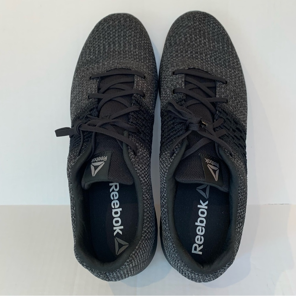 REEBOK.‎ NWOT. Print Run ULTK. CN1113. Running Sneakers. Black/Pewter. Si…